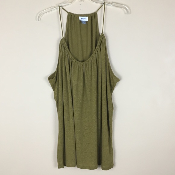 Old Navy Tops - Old Navy Linen Blend Halter Racerback Tank